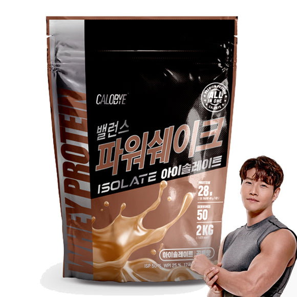 칼로바이 밸런스 파워쉐이크 아이솔레이트 Calobye Protein Powder Isolate 2kg (Grain Flavor)