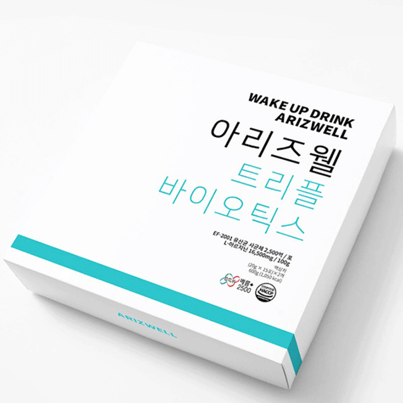 아리즈웰 트리플 바이오틱스 30포 (한달) 장어 1마리의 16.5배 요거트 750병 성분  Arizwell Yogurt Tea Sticks